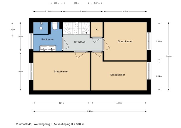 Floorplan - Vuurbaak 45, 2156 LJ Weteringbrug